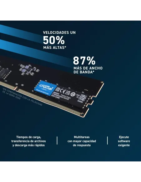 Crucial CT16G48C40U5 DDR5 4800MHz 32GB (2x16GB) CL40