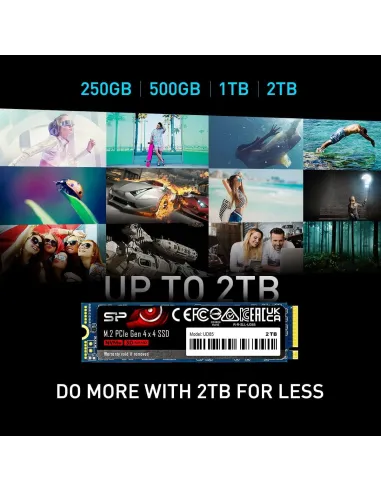 Silicon Power UD85 SSD 2TB NVMe PCIe Gen 4x4 NVMe 1.4