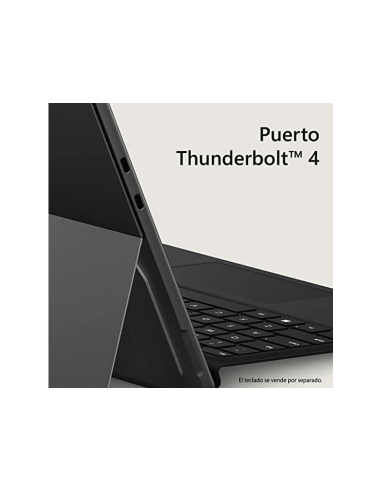 Microsoft Surface Pro 9 Intel Evo Core i7-1255U/16GB/512GB/13" Táctil Negro W11 Pro