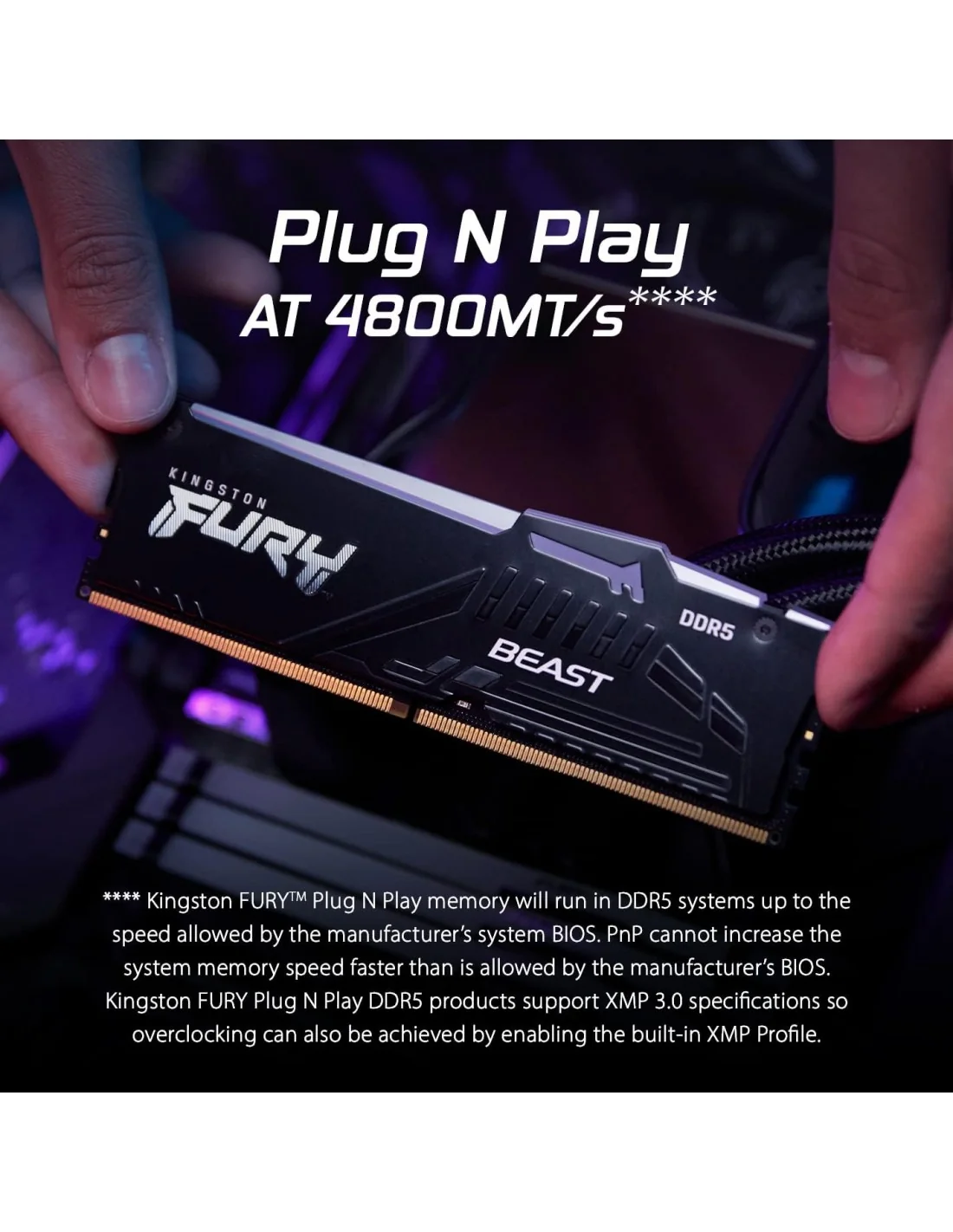 Kingston FURY Beast RGB DDR5 5600MHz 16GB CL40