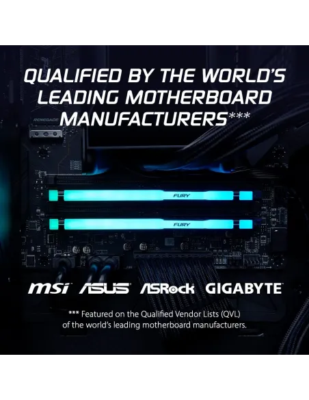 Kingston FURY Beast RGB DDR5 5600MHz 16GB (2x8GB) CL40