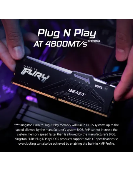 Kingston FURY Beast RGB DDR5 5600MHz 16GB (2x8GB) CL40