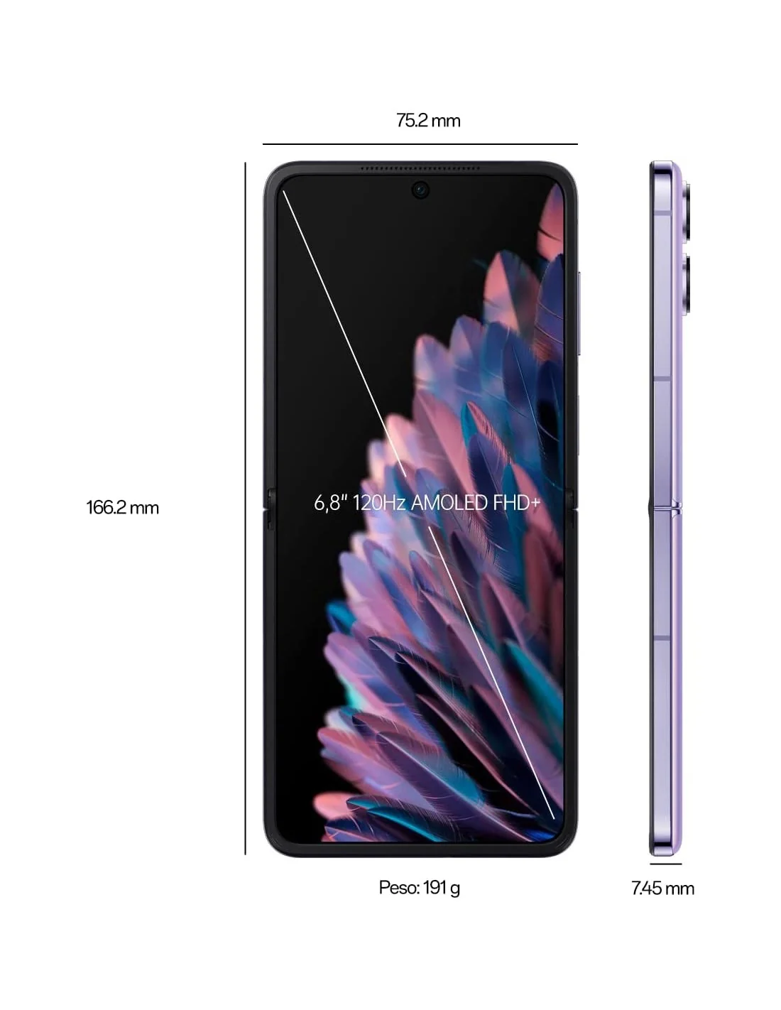 Oppo Find N2 Flip 5G 8/256GB Purpura