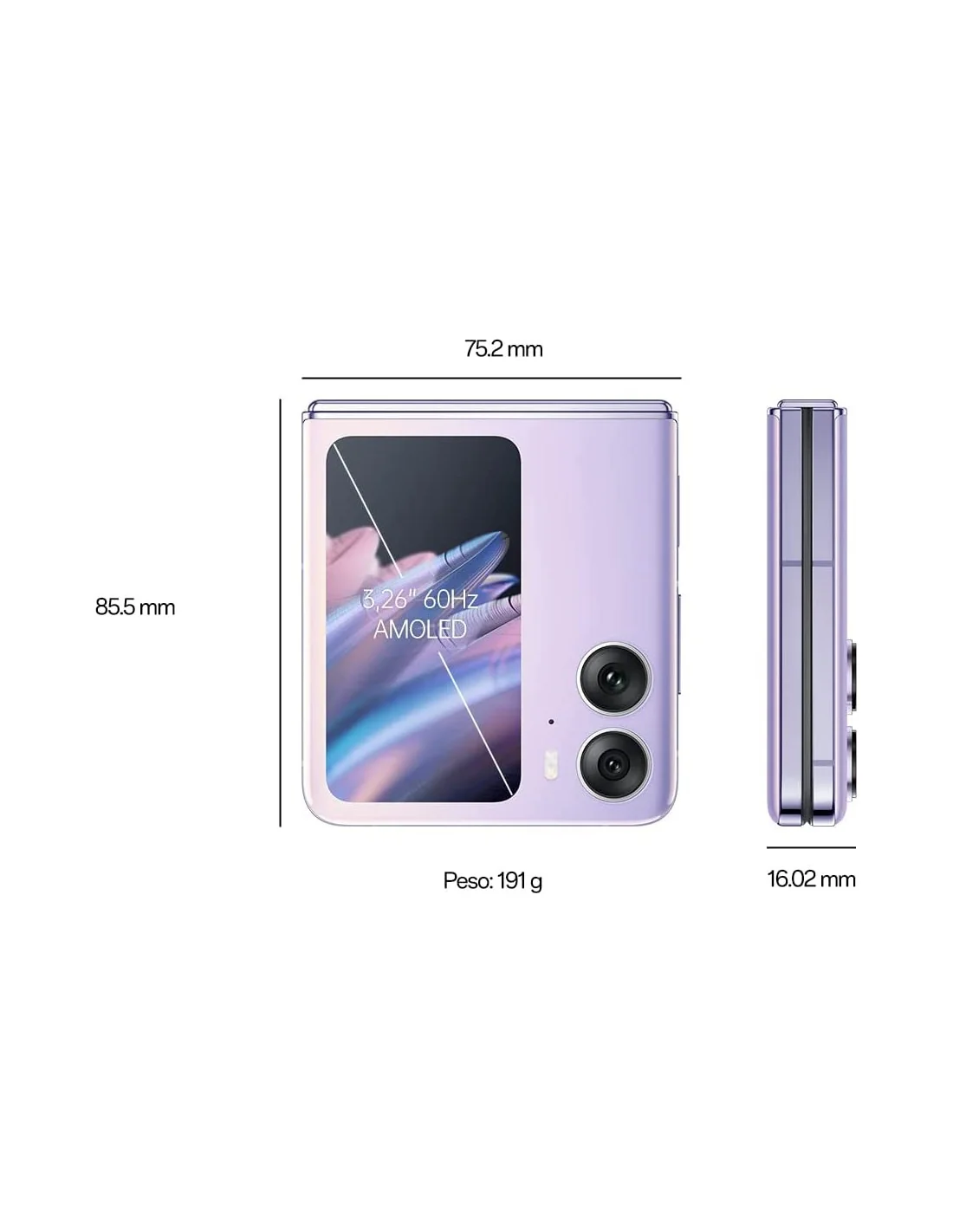 Oppo Find N2 Flip 5G 8/256GB Purpura