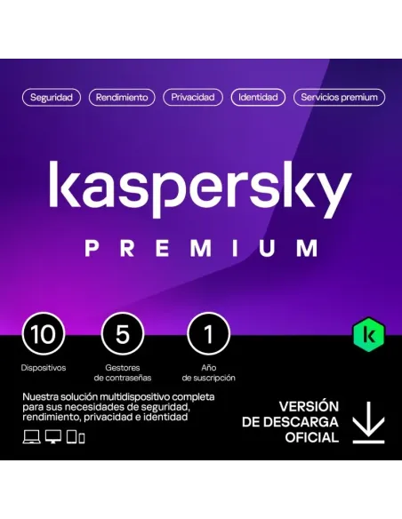 Kaspersky Premium 10 Dispositivos 1 Año Licencia Electrónica (ESD)