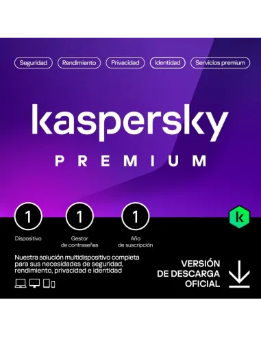 Kaspersky Premium 1 Dispositivo 1 Año Licencia Electrónica (ESD)