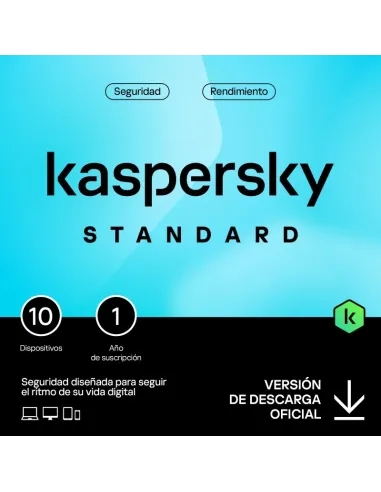 Kaspersky Standard 10 Dispositivos 1 Año Licencia Electrónica (ESD)