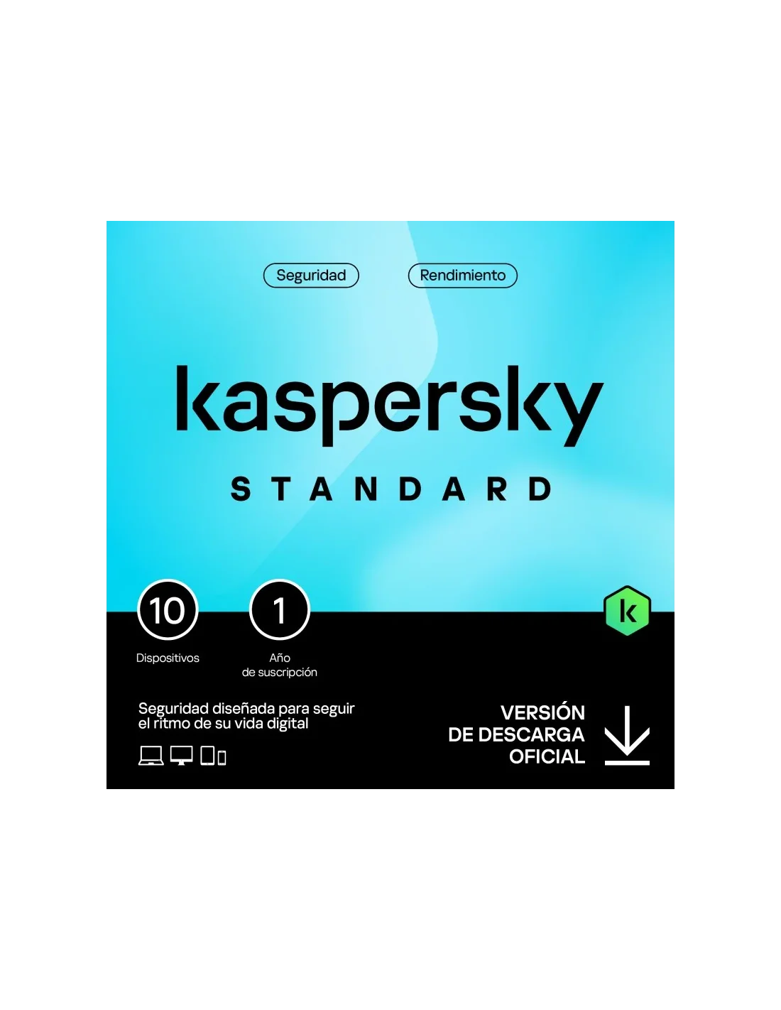 Kaspersky Standard 10 Dispositivos 1 Año Licencia Electrónica (ESD)