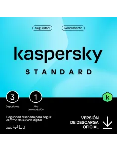 Kaspersky Standard 3 Dispositivos 1 Año Licencia Electrónica (ESD)-WSSVHO0528