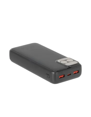 Rivacase VA2521 Powerbank 20000 mAh Pantalla LCD Carga Rápida 20W Negro