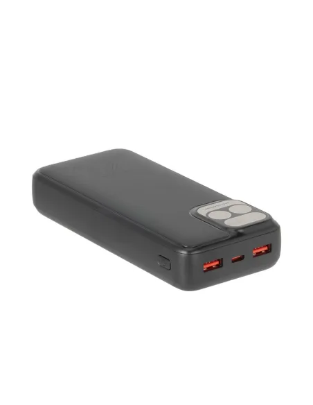 Rivacase VA2521 Powerbank 20000 mAh Pantalla LCD Carga Rápida 20W Negro