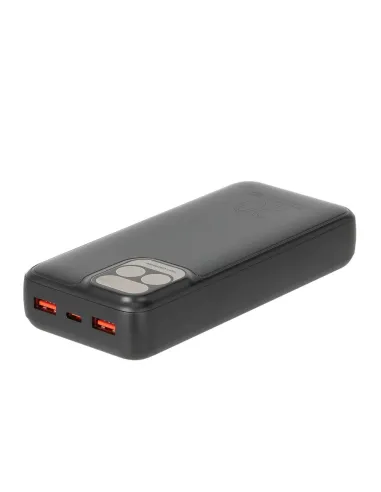 Rivacase VA2521 Powerbank 20000 mAh Pantalla LCD Carga Rápida 20W Negro