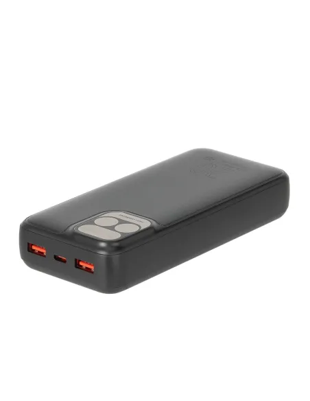 Rivacase VA2521 Powerbank 20000 mAh Pantalla LCD Carga Rápida 20W Negro
