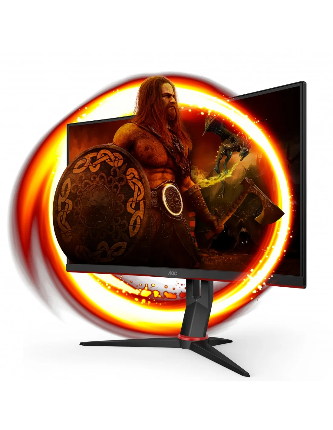 AOC C24G2U/BK 23.6" LED FullHD 165Hz FreeSync Premium Curva