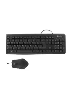 Coolbox COO-KTR-01U Combo Teclado + Ratón USB 1600DPI Negro-FTRCTR0216