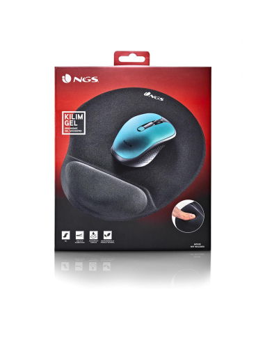NGS KILIM GEL Alfombrilla Ergonómica de Gel Negra