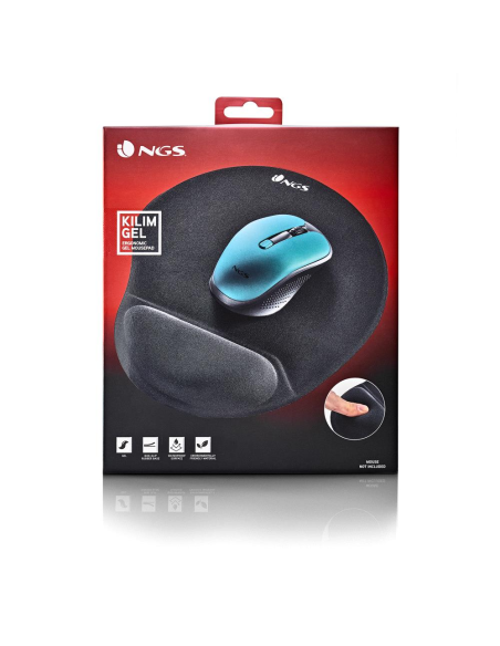 NGS KILIM GEL Alfombrilla Ergonómica de Gel Negra