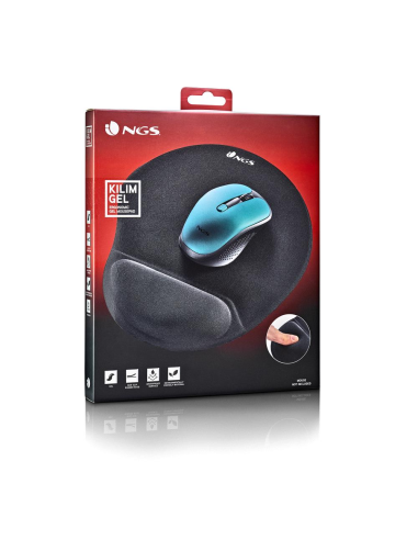 NGS KILIM GEL Alfombrilla Ergonómica de Gel Negra