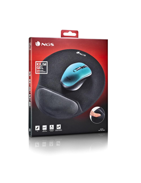 NGS KILIM GEL Alfombrilla Ergonómica de Gel Negra