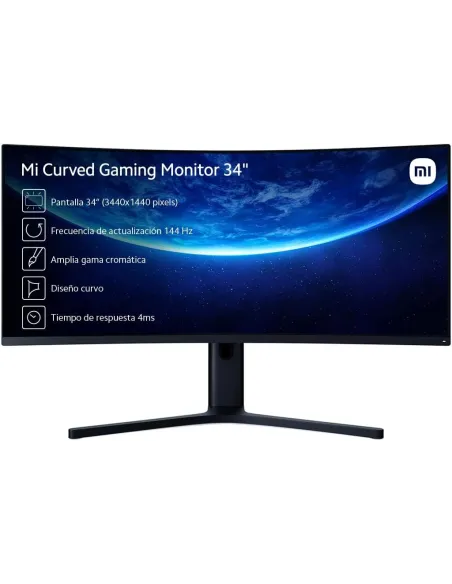 Xiaomi Mi Curved Gaming Monitor 34" WQHD 144Hz FreeSync Premium Curva