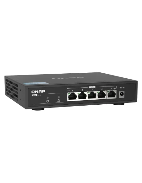 Qnap QSW-1105-5T Switch No Gestionado 5 Puertos Gigabit Ethernet Negro