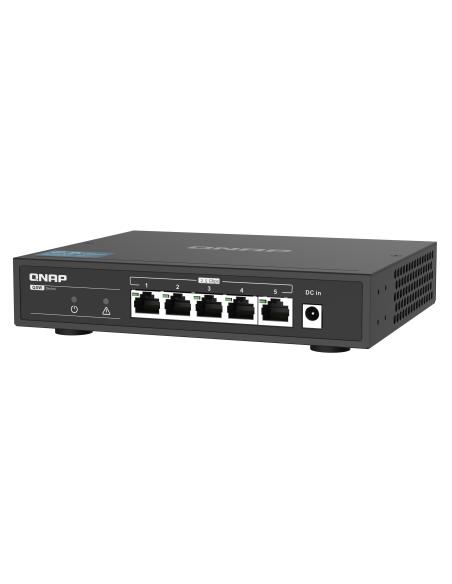 Qnap QSW-1105-5T Switch No Gestionado 5 Puertos Gigabit Ethernet Negro