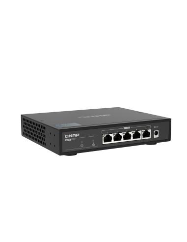 Qnap QSW-1105-5T Switch No Gestionado 5 Puertos Gigabit Ethernet Negro