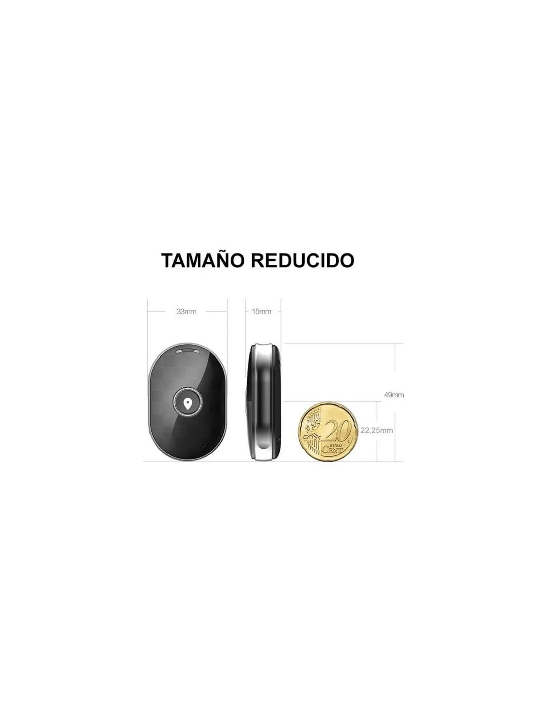 Leotec Smart Tracker Anti-Pérdida GPS IP67 Negro