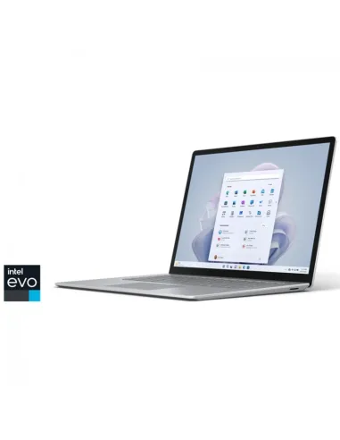 Microsoft Surface Laptop 5 Platino Intel Evo Core i7-1255U/8GB/256GB SSD/15" Táctil W11Home