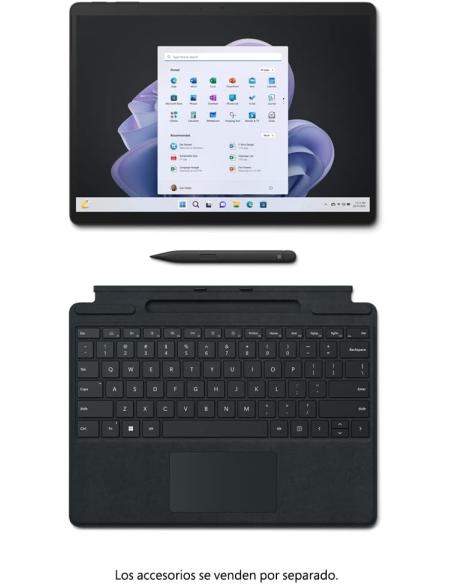 Microsoft Surface Pro 9 Intel Evo Core i7-1255U/16GB/256GB/13" Táctil Negro W11 Pro