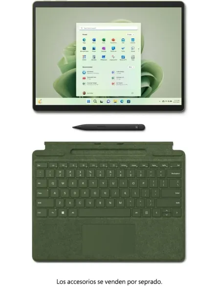 Microsoft Surface Pro 9 Bosque Intel Evo Core i5-1235U/8GB/256GB SSD/13" Táctil Bosque W11Home