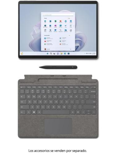 Microsoft Surface Pro 9 Intel Evo Core i5-1235U/8GB/256GB SSD/13" Táctil Platino W11Home