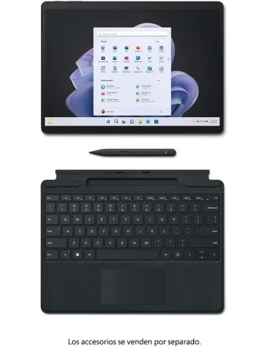 Microsoft Surface Pro 9 Intel Evo Core i7-1255U/16GB/512GB SSD/13" Táctil Negro W11Home