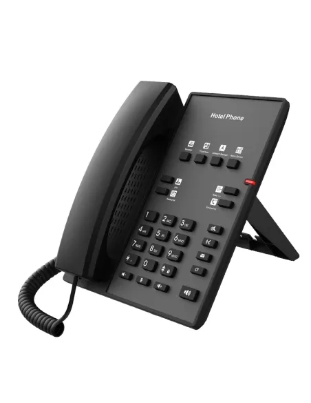 Fanvil H1 PoE, 2 Teclas de Línea Negro