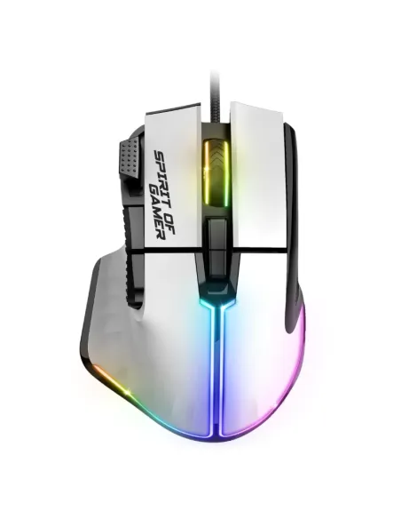 Spirit of Gamer S-PM5RGBWT Souris Pro M5 Blanco