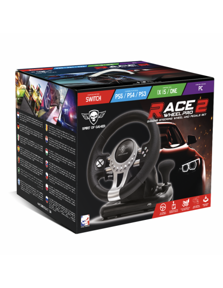 Spirit of Gamer SOG-RWP2 Pack Volante Negro