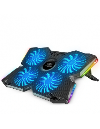 Spirit of Gamer Airblade 500 Base Refrigeradora RGB x4 Ventiladores para Portátiles hasta 17"