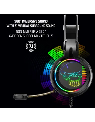 Spirit of Gamer MIC-EH10 Elite H10 RGB Negro