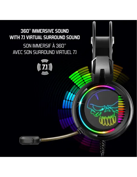 Spirit of Gamer MIC-EH10 Elite H10 RGB Negro
