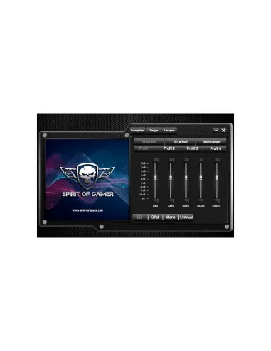 Spirit of Gamer MIC-EH10 Elite H10 RGB Negro