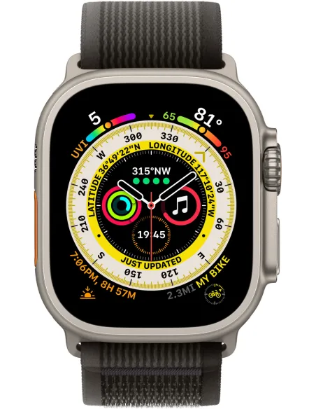 Apple Watch MQFW3TY/A Ultra LTE Titanio Correa Trail Loop Negra/Gris