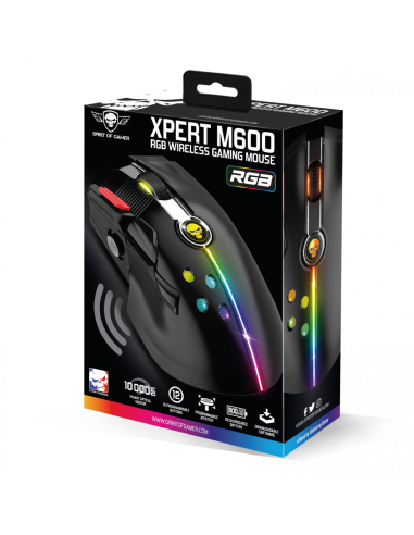 Spirit of Gamer S-XM600RF XPERT M600 Negro
