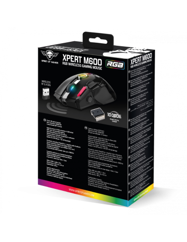 Spirit of Gamer S-XM600RF XPERT M600 Negro