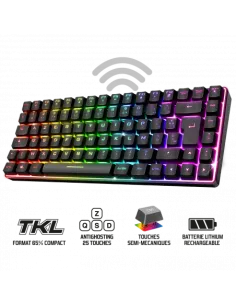 Spirit of Gamer CLA-EK70ES Teclado Semi-Mecánico RGB Inalambrico