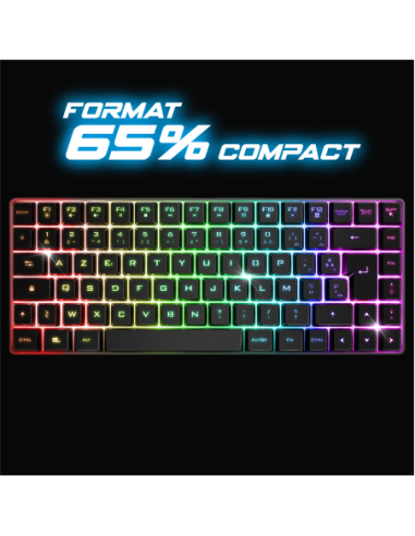 Spirit of Gamer CLA-EK70ES Teclado Semi-Mecánico RGB Inalambrico