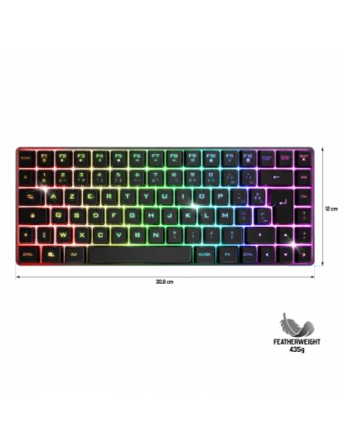 Spirit of Gamer CLA-EK70ES Teclado Semi-Mecánico RGB Inalambrico