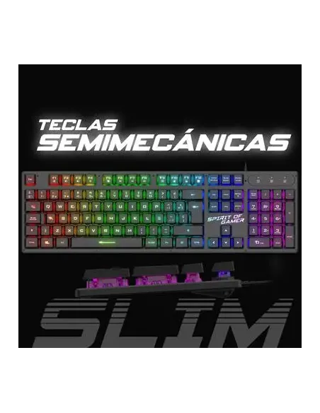 Spirit of Gamer CLA-PK1ES RGB Teclado Semi-Mecánico