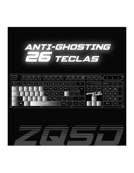Spirit of Gamer CLA-PK1ES RGB Teclado Semi-Mecánico