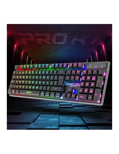 Spirit of Gamer CLA-PK1ES RGB Teclado Semi-Mecánico