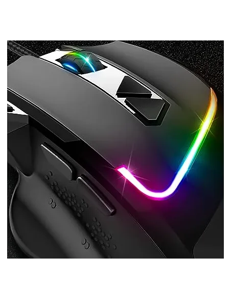 Spirit of Gamer S-PM3RGB PRO M3 RGB 7200DPI Negro + Alfombrilla